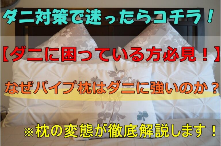 ダニ被害者にはパイプ枕がベストな2つの理由!パイプ枕使用時のダニ対策は?